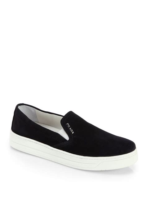 prada suede laceless sneakers|Prada sneakers price.